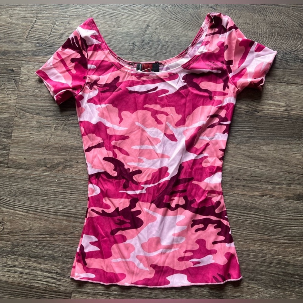 TRIPP NYC pink camo top